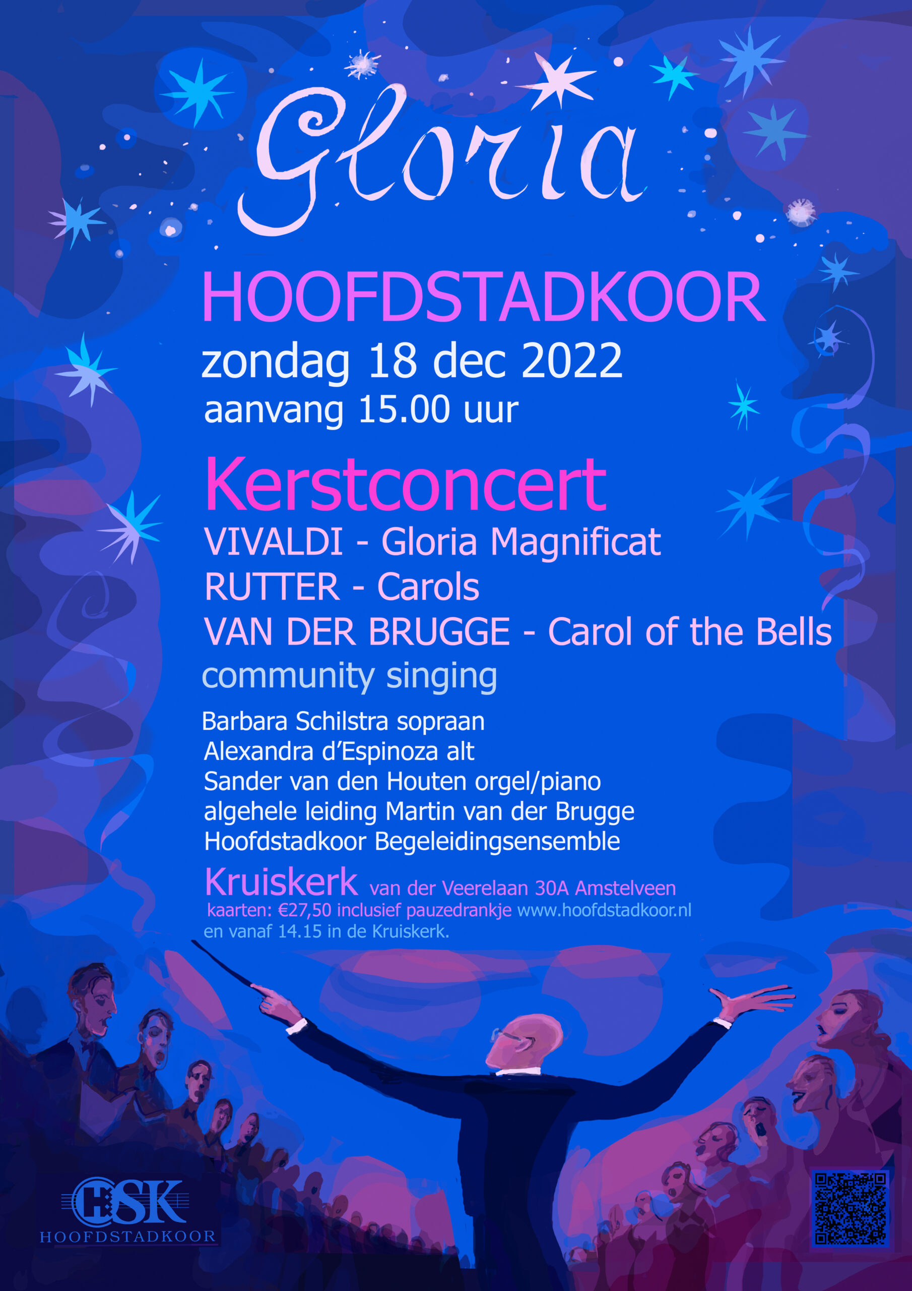 Kerstconcert Hoofdstadkoor Gloria ZUID!